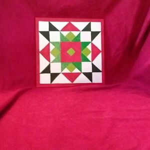 Mini Quilt Block Multi Star Pattern